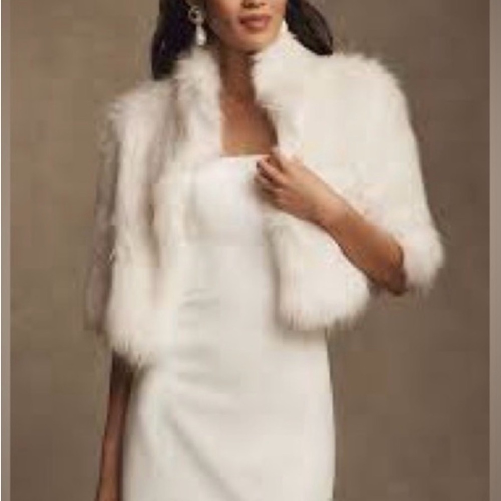 Unreal Fur Desire Crop Half Sleeve Faux Fur Jacket